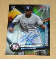 2018 Bowman's Best autograph auto REFRACTOR Miguel Andujar rookie 49/99