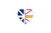 Patch badge print flag country heart canada Newfoundland and Labrador