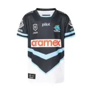 Cronulla Sharks 2025 NRL Away Classic Jersey Kids Sizes 8-14!