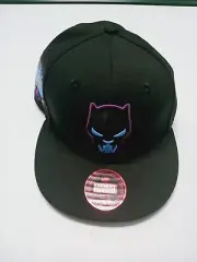MARVEL BLACK PANTHER 60TH ANNIV COMIC ALL OVER YOUTH KIDS SNAPBACK HAT BLACK..