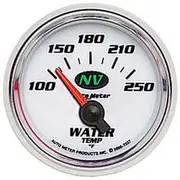 Autometer Nv Series Water Temperature Gauge Electric - 100 - 250 F, 2 1/16 Inch, Short Sweep, AU7337