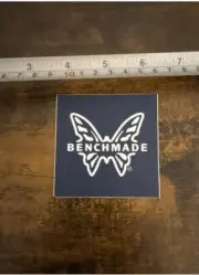 Benchmade Knives Knife Blue White Vinyl Original Decal Sticker Shot Show 2025