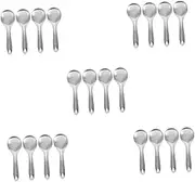 Alipis 5sets Effortless Grating Tool Stainless Steel Ginger Garlic Cheese Grater Spoon Compact Kitchen Accessory 4pcs*5