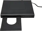 Mini HD DVD Player, Slim Mini DVD Player with Remote Control, Built-in USB DVD Player PAL NTSC, Compatible with CD DA MP3 CD R CD RW, Home CD Player with RCA Cable for TV (EU Plug)