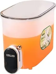 Water Dispenser with Tap 5L Drinks Dispenser Fridge,Water Beverage Canister with Tap,Large Capacity Lemonade Beer Dispenser for Fridge,Drinks for Iced Tea Coffee Lemonade Milk Drinks