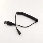 USB 2.0 A Male Plug to DC 2.5mm x 0.7mm Power Converter Line Spring Wire 5ft