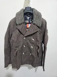 在飛比找Yahoo!奇摩拍賣優惠-superdry 極度乾燥 羊毛 大衣 2XL 全新品 有吊