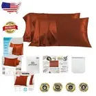 Luxurious 23 Momme Silk Pillowcase Set of 2 Queen with Cooling Zipper Closure