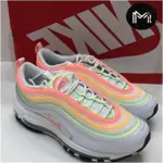 NIKE AIR MAX 97 白橘 螢光 霓虹燈 流線 線條 氣墊 夏天 CZ6087-100慢跑鞋