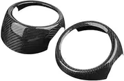 ATATNK Car Dashboard Side Air Vent Decoration Ring Cover Trim Car Sticker Styling Carbon Fiber Style Compatible for MINI Cooper F55 F56 F57