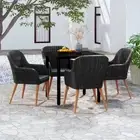 5 Piece Garden Dining Set with Cushions Outdoor Furniture Patio Table Chai 99506
