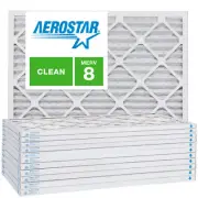 21x23x1 AC and Furnace Air Filter by Aerostar - MERV 8, Box of 12