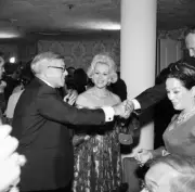 Actor comedian George Burns Zsa Zsa Gabor actress Lita Baron durin - Old Photo