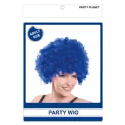 Blue Afro Clown Wig Pk 1