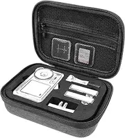 Geekria Carrying Case Compatible with DJI Osmo Action 5 Pro, 4, 3 Camera Protective Case, Hard Shell Travel Storage Bag with Cable Storage for Action5 Pro Accessories (Dark Grey)