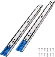 VESLA HOME 10 Pairs 18 Inch Soft Close Drawer Slides 3-Section Full Extension...
