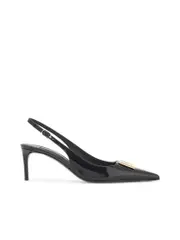Dolce & Gabbana Glossy Leather Slingback D Pumps