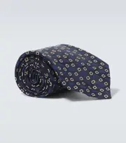 [Charvet] Charvet Printed silk tie One Size blue