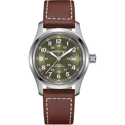 New Hamilton Khaki Field Automatic Green Dial Men's Watch H70605560