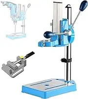 90° Rotatable Drill Press Table, Bench Drill Press Stand with 38-50mm Clamping and 80mm Stroke, Bench Drill with Thickened Column and Cast Aluminum Base