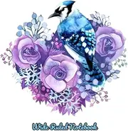 Wide Ruled Notebook: Be Happy Nice Books Blue Project Jay Sketch And Recipe Violet Photo Flowers Watercolor Checklist Story Of Main Ingredient Handbook Key Features: Print On Bright White Paper
