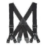 SuspenderStore Firefighter Suspenders - 2" Wide Non-Stretch - Button - 3 Sizes