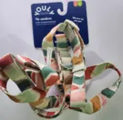 YOULY The Wanderer Rainbow Cotton Step-In Dog Harness, Large/X-Large