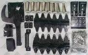 Whiting Style Complete Door Repair Kit Hinges Rollers Lock Keeper + Fasteners