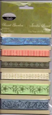 Scrapbook Ribbon Secret Garden 18ft TPC Studio Acid Free Vintage Wedding scroll