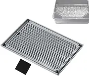 Cat Litter Box Mat, Non-slip Litter Box Mat with Double Layers, Waterproof Trapping Pads Non-Slip Pet Accessories for Litterbox, All Breeds & Kitten