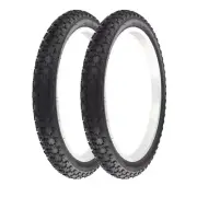 2 PRO+ HIGH PERFORMANCE BICYCLE BMX TIRE 18" X 2.125 BLACK COMP III TREAD.