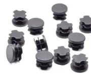 Bar Stool Feet for 1" OD Tubing Legs Non Marring Fits inside 1" OD Tubing