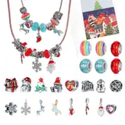 Christmas Jewelry Advent Calendar Bracelet DIY Necklace Making Kit Christmas Countdown Calendars -One Bracelet and One Necklace
