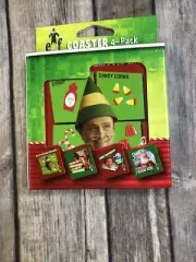 Elf The Movie 4-Pack Photo Badge Coaster Set by ICUP (MM)