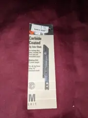 75-191 Black & Decker Carbide Coated Jig saw Sabre Saw Blade MEDIUM Grit 2 7/8"