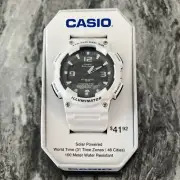 Casio Solar Sport AQS810WC-7TN 47mm White With Black Face New