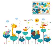 Nevenka Creative Cartoon Removable 3D Wall Stickers Under The Sea World Colorful Seaweed Decal For Children Room-01