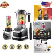 Versatile Kitchen Blender: 1800W, 63 Oz Jar & 20 Oz To-Go Cup for Healthy Living