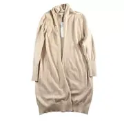 Leith NWT Nordstrom Beige Oatmeal Light Heather Long Sweater Cardigan Size Large
