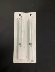 2 PACK E.L.F. SHAPE & STAY BROW PENCIL HELPS SHAPE & TAME BROWS 21612 CLEAR