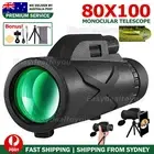 AU 80X100 ZOOM HD OPTICAL BINOCULARS TELESCOPE NIGHT VISION+PHONE CLIP+TRIPOD