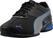 [PUMA] Men's Tazon 6 Fracture FM Cross-Trainer Shoe, Black, 11 M US