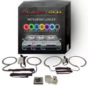 RGB Angel Eye LED Halo kit with IR Remote for 08-16 Mitsubishi Lancer Headlights (for: Mitsubishi)