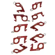 10PCS Contactless Keychain No Touch Hand Tool Anti-Microbial Keychain