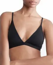 Calvin Klein Form to Body Lightly Lined Triangle Bralette Black M