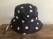 Alice + Olivia by Stacey Bendet Reversible Bucket Hat Black/Daisy/White OS