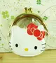 【震撼精品百貨】Hello Kitty 凱蒂貓-珠扣零錢包-紅大頭 震撼日式精品百貨