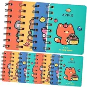 Homoyoyo 12pcs Portable Cartoon Animal Notepad Pocket Spiral Coil Memo Pads for Daily Plans Convenient High Grade for School and Office Use