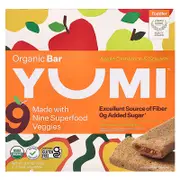 Yumi, Organic Bar, Toddler, Apple Cinnamon & Squash, 5 Bars, 0.74 oz (21 g) Each