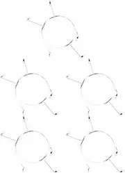 MOBUTOFU 5pcs High Strength Wire with Tangle Design for Saltwater Surf Fishing Easy Setup with Swivels and Snaps for Bait Hooks